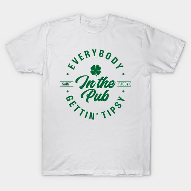 St Paddy Days - In The Pub T-Shirt by Jerry After Young